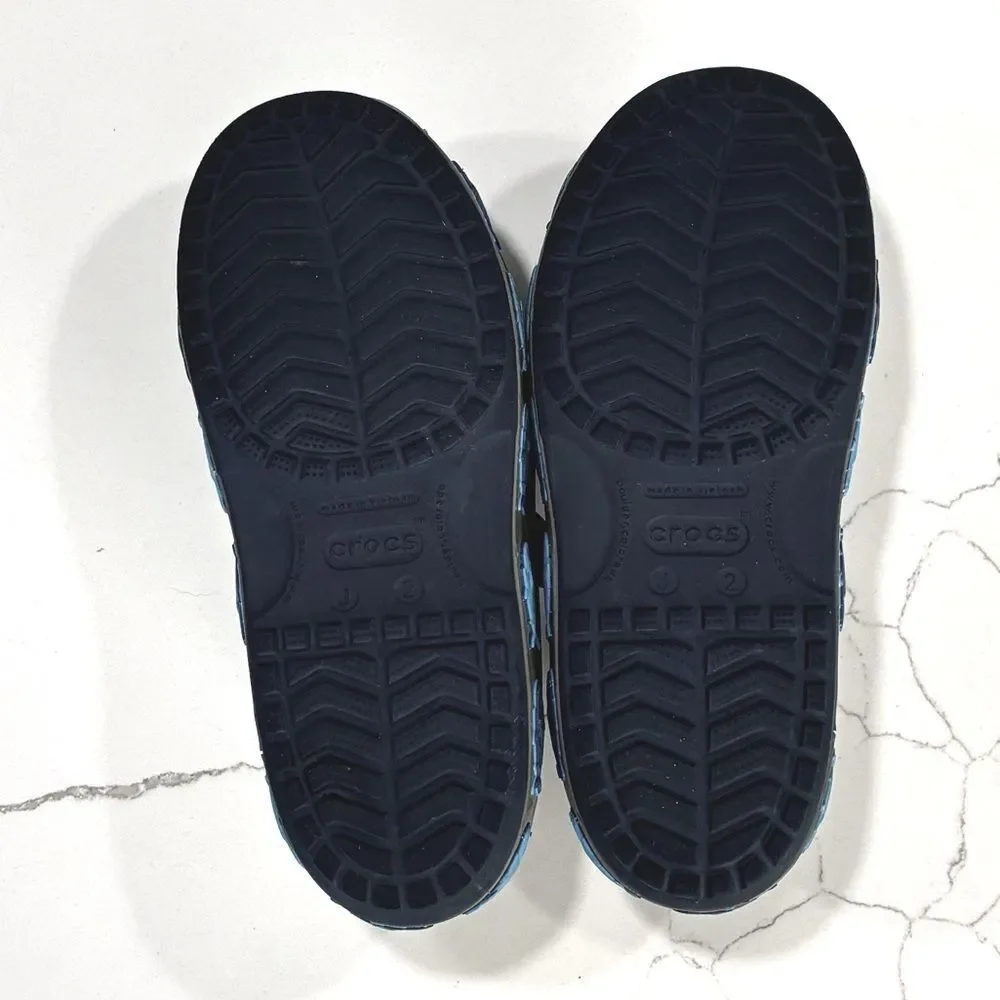Crocs | FunLab Boys Waterproof Deep Blue Shark Comfort Sandals 206365